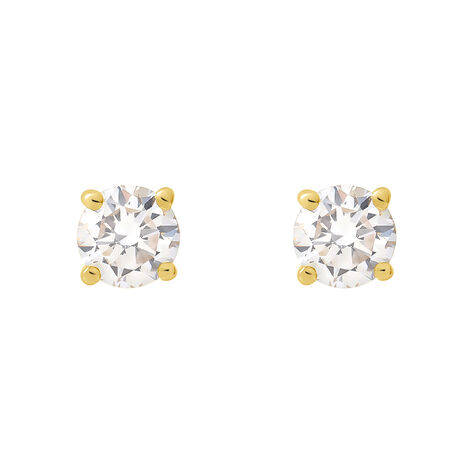 Orecchini Lobo Punto Luce Grace Oro Giallo Diamante - Orecchini a Lobo Donna | Stroili