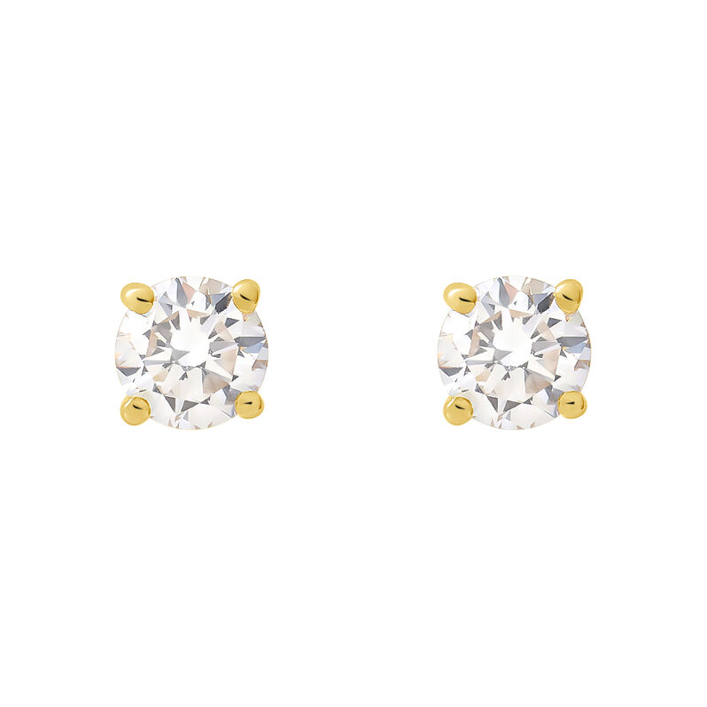 Orecchini Lobo Punto Luce Grace Oro Giallo Diamante - Orecchini a Lobo Donna | Stroili