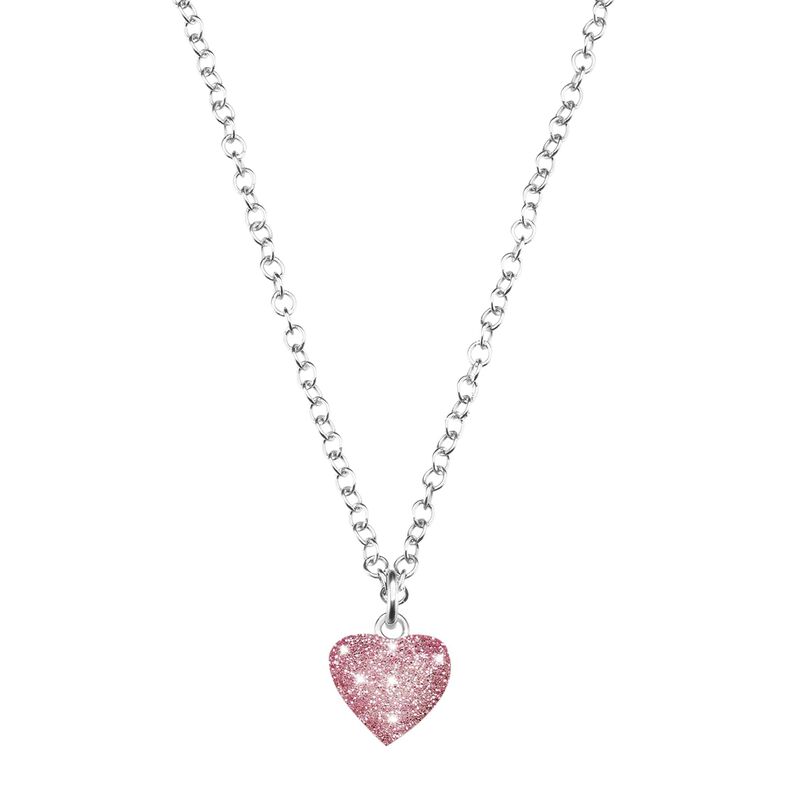 Girocollo cuore in argento rodiato e cristalli - Collane Bambino | Stroili