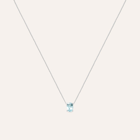 Collana Acquamarina Oro Bianco Acquamarina - Collane Donna | Stroili