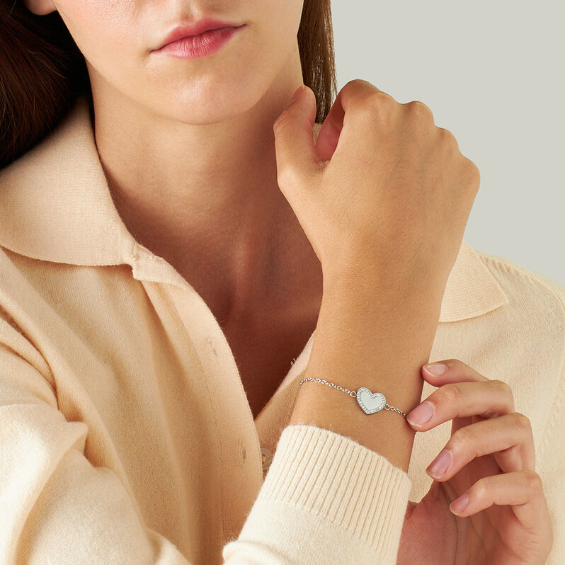 Bracciale Sunrise Acciaio Cristallo - Bracciali con Incisione Donna | Stroili