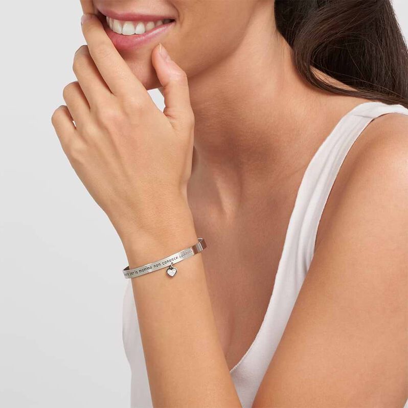 Bangle Sunrise Acciaio Cristallo - Bracciali Rigidi Donna | Stroili