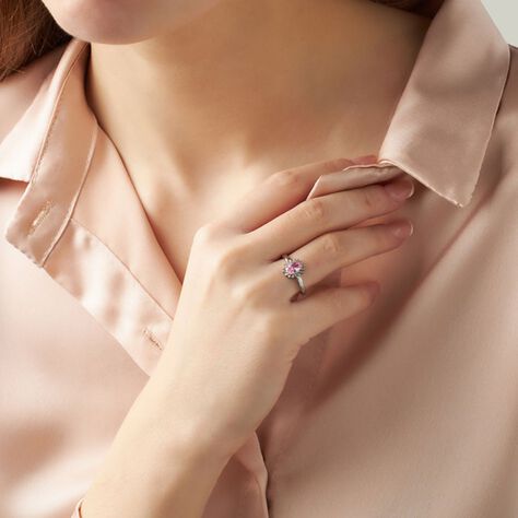 Anello Solitario Kate Aura Acciaio Cristallo - Anelli con Pietre Donna | Stroili