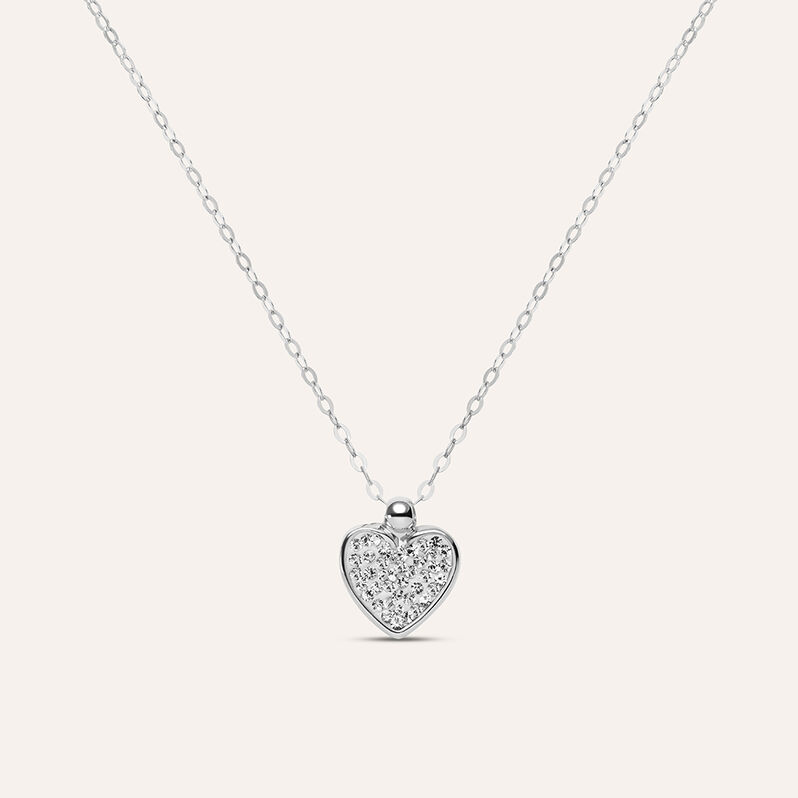 Collana Christelle Oro Bianco Cristallo - Collane Donna | Stroili