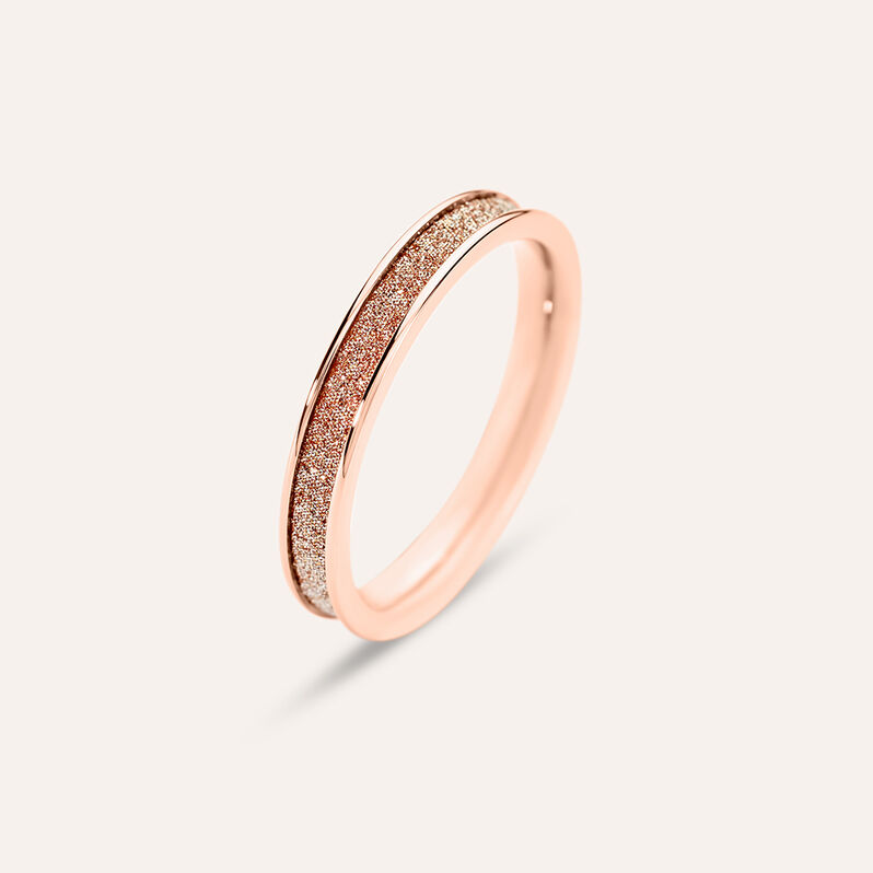 Anello Fascia Aura Acciaio Rosa - Anelli Donna | Stroili