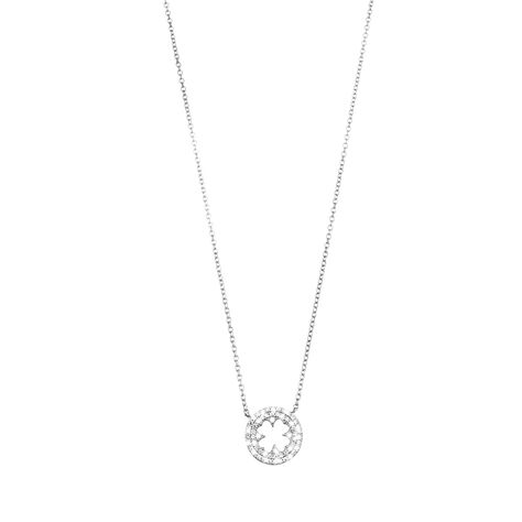 Girocollo fiore in argento e zirconi - Collane Donna | Stroili