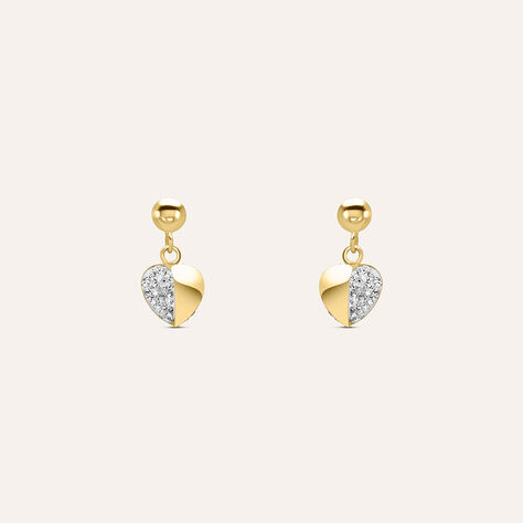 Orecchini Pendenti Crystal Gold Oro Giallo Cristallo - Orecchini Pendenti Donna | Stroili