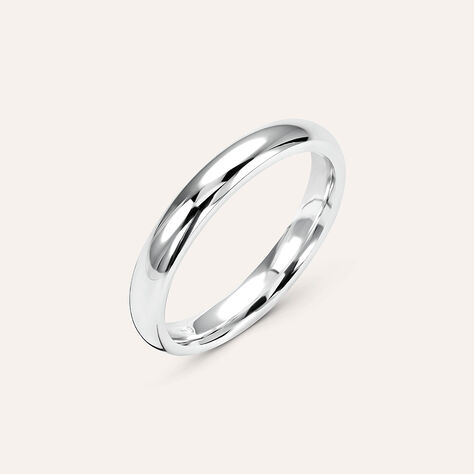 Fede Comoda 3 mm Oro Bianco - Fedi Unisex | Stroili