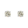 Orecchini Lobo Punto Luce Diamade Oro Bianco Diamante Lab-Grown