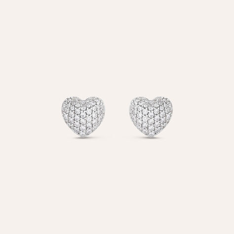 Orecchini Lobo Silver Shine Argento Rodiato Cubic Zirconia - Orecchini a Lobo Donna | Stroili