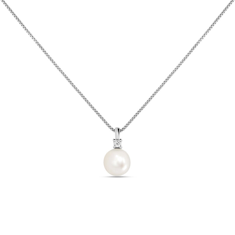 Collana Gabrielle Precious Oro Bianco Perla D'Acqua Dolce Diamante - Collane Donna | Stroili