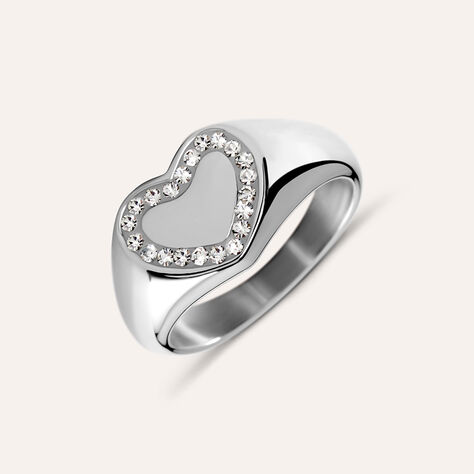 Anello Chevalier Sunrise Acciaio Cristallo - Anelli Chevalier Donna | Stroili