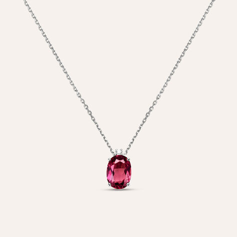 Collana Punto Luce Jasmine Oro Bianco Rodolite Diamante - Collane Punto Luce Donna | Stroili