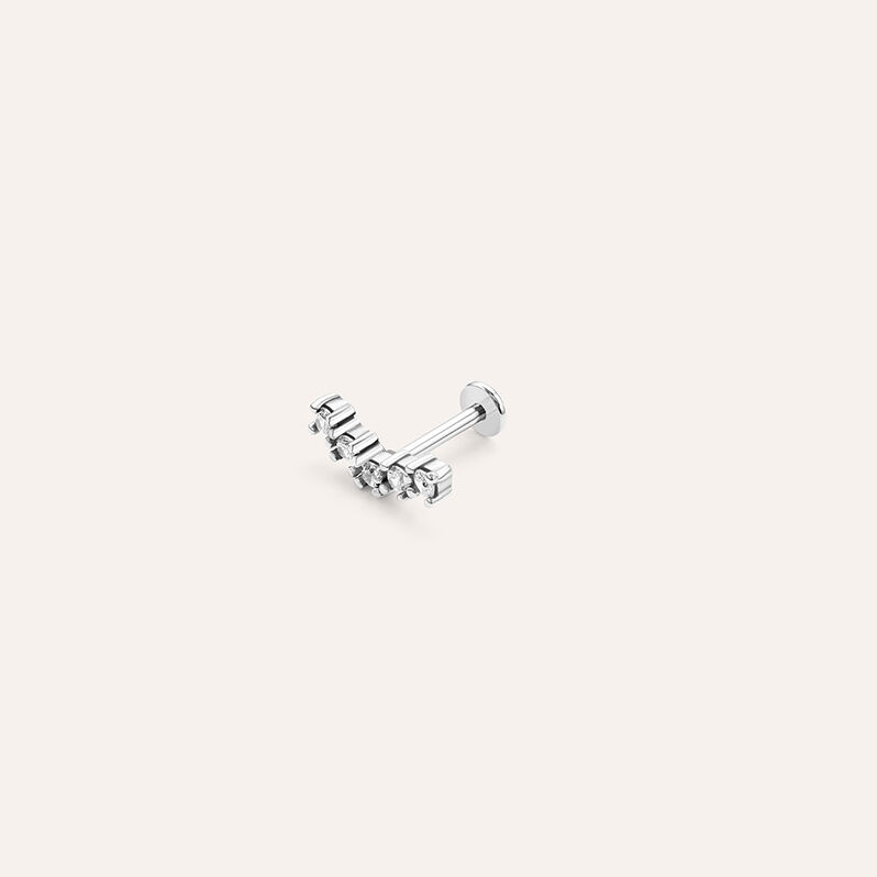 Piercing Orecchio Moonlight Titanio Bianco Cubic Zirconia - Gioielli Donna | Stroili