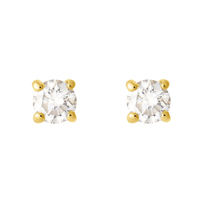 Orecchini Lobo Punto Luce Grace Oro Giallo Diamante - Orecchini a Lobo Donna | Stroili