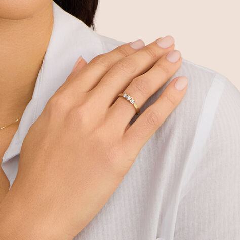 Anello Trilogy Diamotion Oro Giallo Diamante - Anelli con Pietre Donna | Stroili