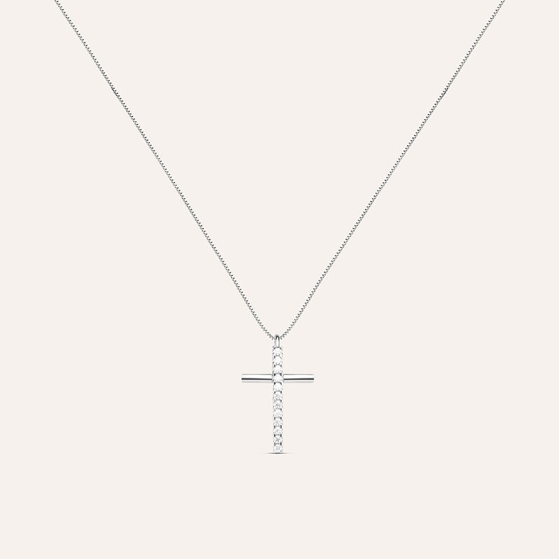 Collana Holy Oro Bianco Cubic Zirconia - Collane Donna | Stroili