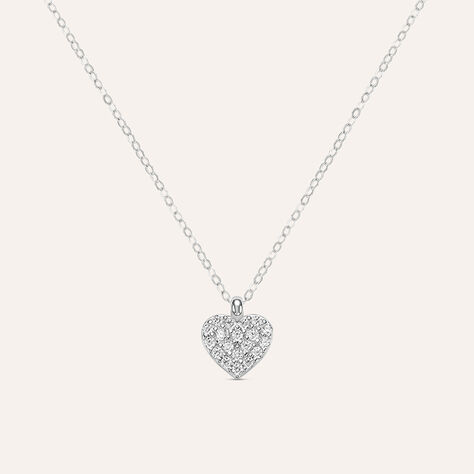 Collana Claire Oro Bianco Cubic Zirconia - Collane Donna | Stroili