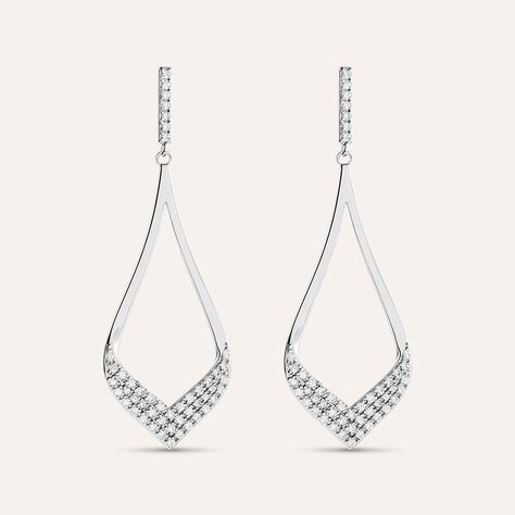Orecchini Pendenti Silver Shine Argento Rodiato Cubic Zirconia - Orecchini Pendenti Donna | Stroili