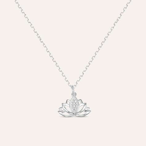 Collana Claire Oro Bianco Cubic Zirconia - Collane Donna | Stroili