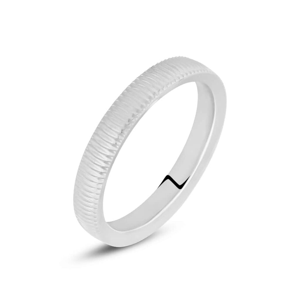 Fede Comoda Leggera Squadrata 3 mm Oro Bianco