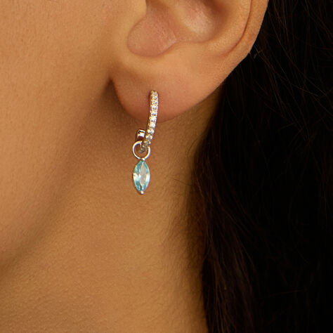 Charm per Orecchini a Cerchio Silver Rainbow Argento Rodiato Cubic Zirconia - Orecchini Componibili Donna | Stroili