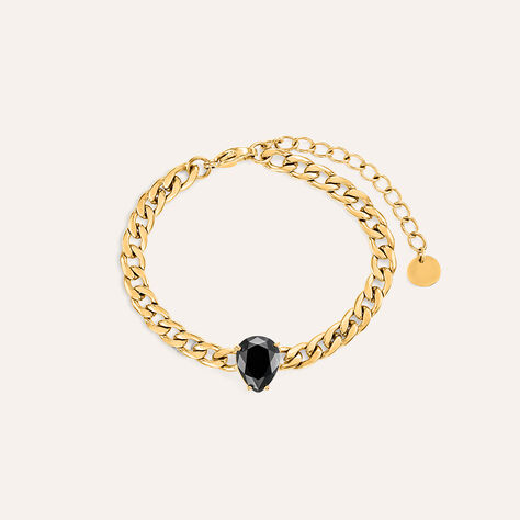 Bracciale Catena Radiance Acciaio Dorato Cristallo - Bracciali Donna | Stroili