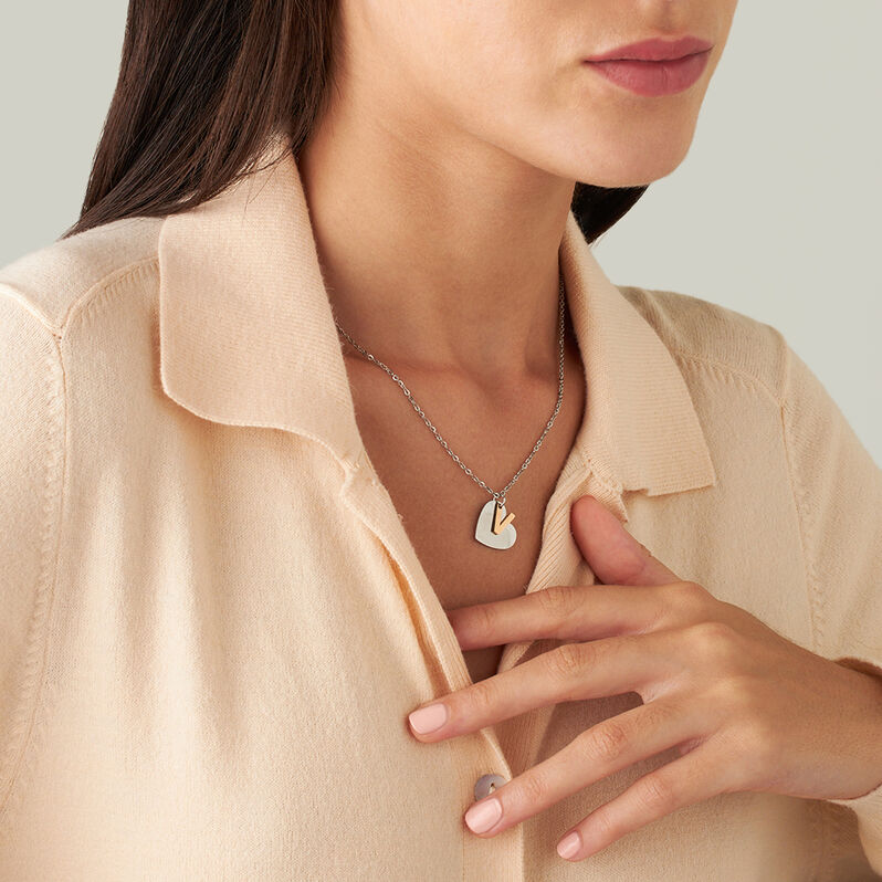 Collana Sunrise Acciaio Bicolore Bianco / Rosa - Collane Donna | Stroili