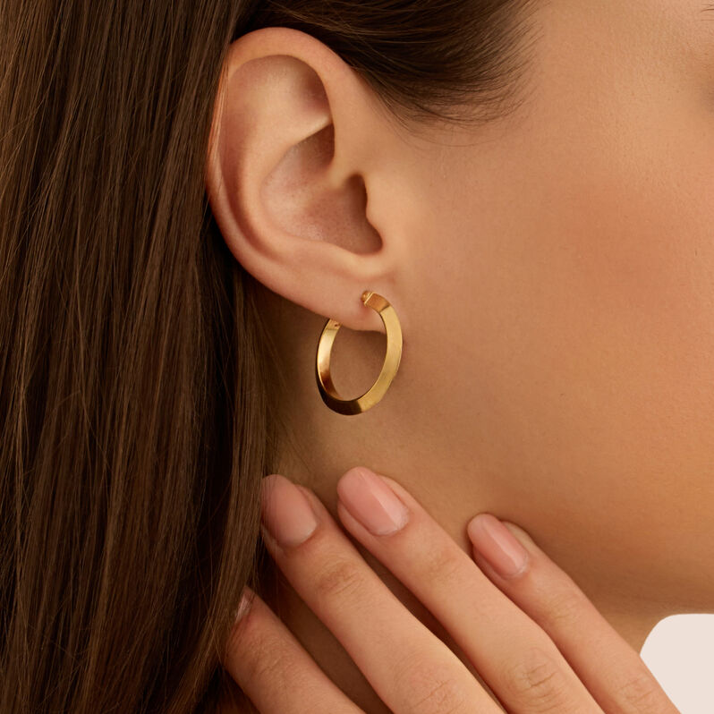 Orecchini A Cerchio Toujours Oro Giallo - Orecchini a Cerchio Donna | Stroili
