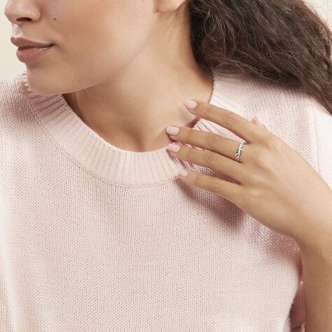 Anello Fascia Sophia Oro Bicolore Diamante - Anelli con Pietre Donna | Stroili