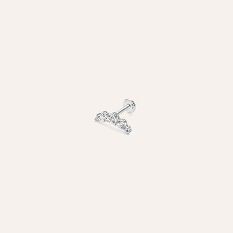 Piercing Orecchio Bon Ton Oro Bianco Cubic Zirconia - Gioielli Donna | Stroili