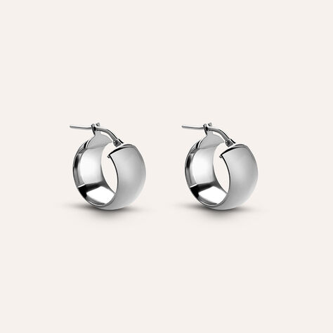 Orecchini A Cerchio Silver Collection Argento Rodiato - Gioielli Donna | Stroili