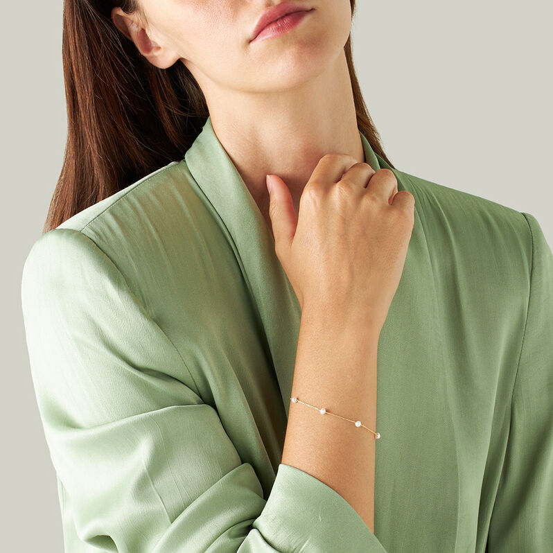 Bracciale Gabrielle Oro Giallo Perla D'Acqua Dolce - Bracciali Donna | Stroili