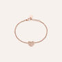 Bracciale Aura Acciaio Rosa Cristallo