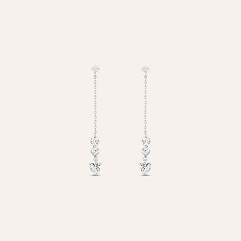 Orecchini Pendenti Claire Oro Bianco Cubic Zirconia - Gioielli Donna | Stroili