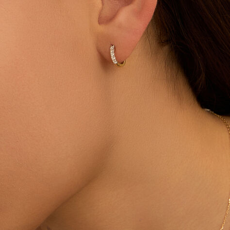 Orecchini A Cerchio Diamade Glam Oro Giallo Diamante Lab-Grown - Orecchini a Cerchio Donna | Stroili
