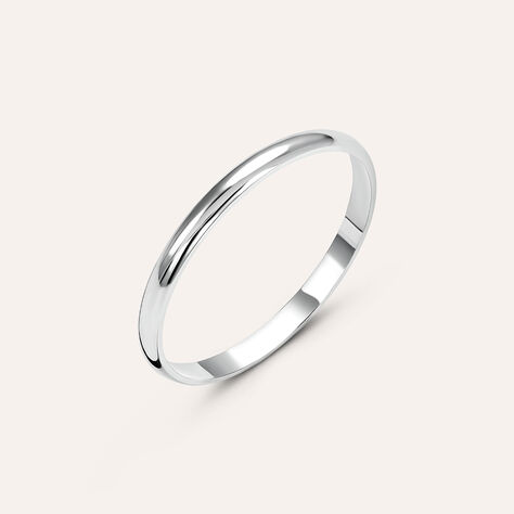 Fede Fermanello 1.95 mm Oro Bianco - Anelli con Incisione Donna | Stroili
