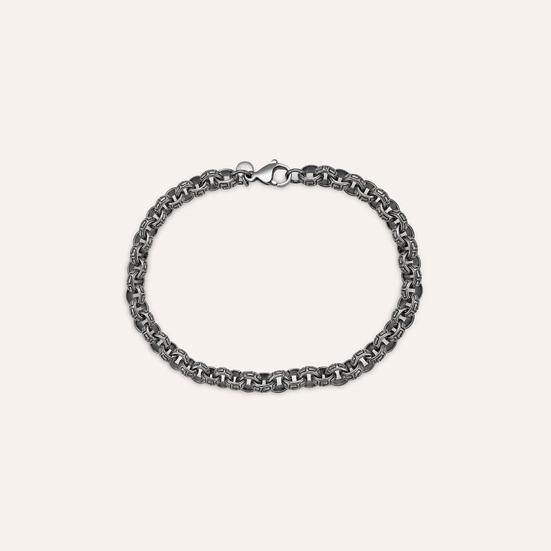 Bracciale Catena Man Code Acciaio Nero - Bracciali Uomo | Stroili