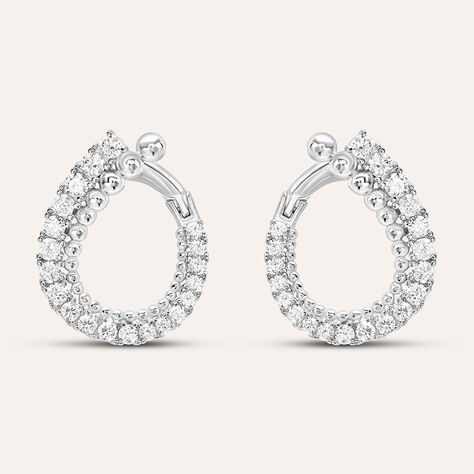 Orecchini Lobo Silver Shine Argento Rodiato Cubic Zirconia - Gioielli Donna | Stroili