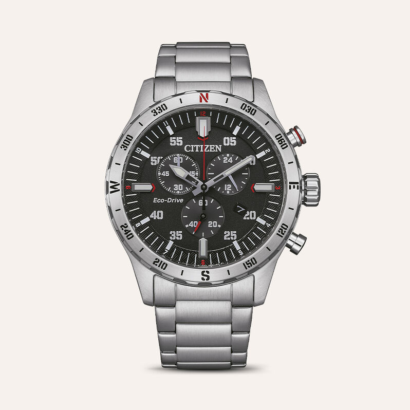 Orologio Eco Drive Citizen Ore Felici At2520-89e - Orologi Cronografo Uomo | Stroili