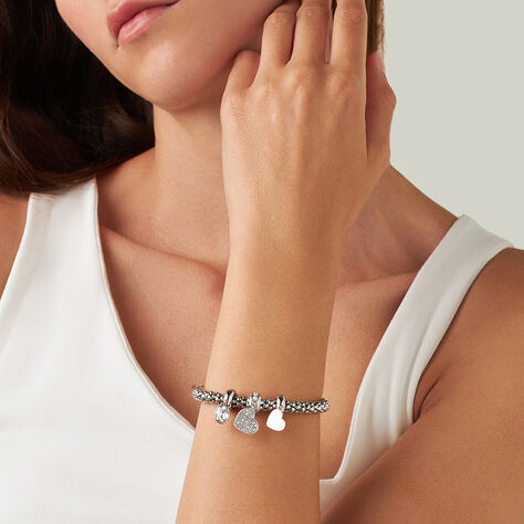 Bracciale Sunrise Acciaio Bicolore Bianco / Rosa Cristallo - Bracciali Love Donna | Stroili