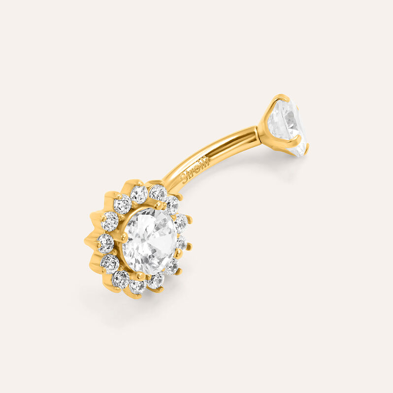 Piercing Ombelico Radiance Titanio Giallo Cubic Zirconia - Gioielli Donna | Stroili