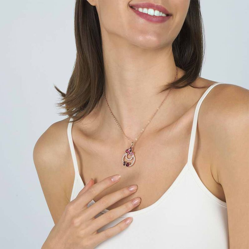 Collana Violet Ottone Rosa Cristallo - Collane Donna | Stroili