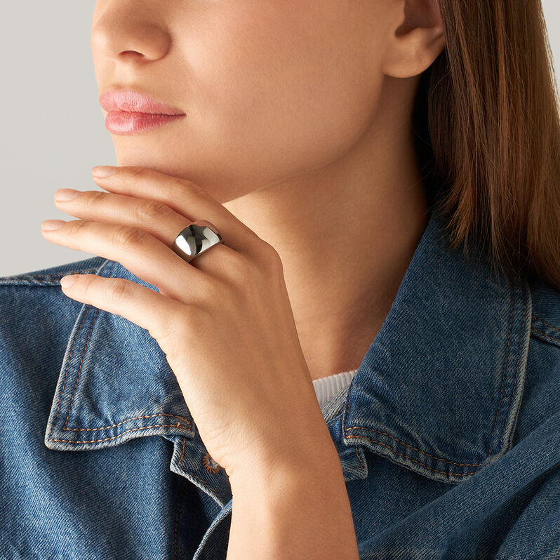 Anello Fascia Moonlight Acciaio - Anelli Moderni Donna | Stroili