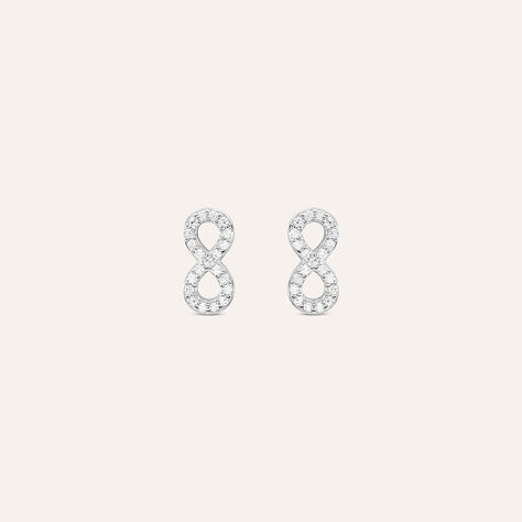 Orecchini Lobo Silver Moments Argento Rodiato Cubic Zirconia - Orecchini a Lobo Donna | Stroili