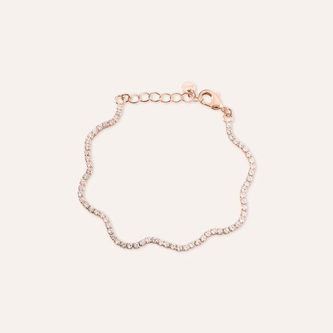 Bracciale Romantic Shine Ottone Rosa Cristallo - Bracciali Donna | Stroili