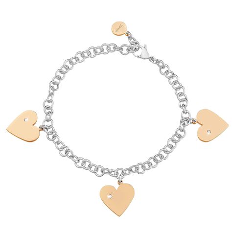 Bracciale timone in acciaio e corda - Bracciali Uomo | Stroili