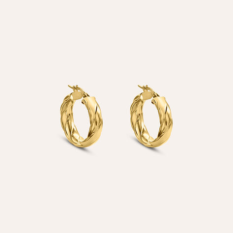 Orecchini A Cerchio Gold Essence Oro Giallo - Gioielli Donna | Stroili