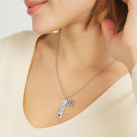 Collana Sunrise Acciaio Cristallo - Collane Donna | Stroili