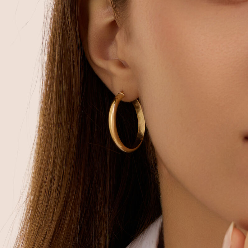 Orecchini A Cerchio Toujours Oro Giallo - Orecchini a Cerchio Donna | Stroili